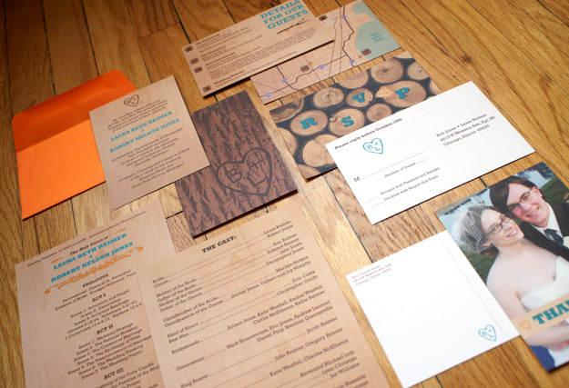 Wedding invitation suite